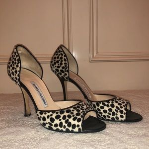 Open toe vintage Manolo Blahnik heels